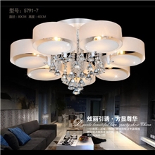 热卖现代水晶灯客厅吸顶灯HL6平板灯LED低压水晶灯批发