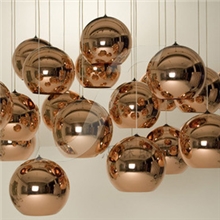 英国设计师MirrorBallGlass电镀玻璃圆球个性吊灯餐厅灯具批发
