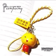 热销地摊货源批发微笑PASTA情侣手机挂件地摊批发摆地摊小饰品