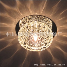 厂家批发水晶过道灯玄关灯饰LED水晶灯具供应卧室客厅吸顶灯