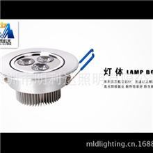 厂家LED射灯批发3W高档银沙外壳射灯台湾晶元芯片高亮度低光衰