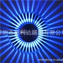 明利达供应LED1W嵌式装饰灯车铝灯墙壁太阳花灯