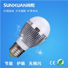 尚炫厂家批发led球泡灯3w航空铝材led灯泡散热好寿命高质保三年