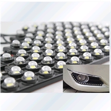 汽车高亮LED日行灯可弯曲软胶鹰眼日间行车超防水倒车灯防雾灯