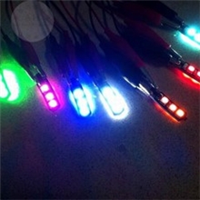 T10刀锋示宽灯/6LED无报警解码示宽灯/黑锋夜行灯/冰蓝色小灯
