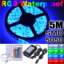 超亮贴片-50505米汽车LED装饰灯条高亮贴片软灯带底盘灯150灯