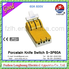 厂家长期供应单头闸刀开关S-3P60A600V双向闸刀开关