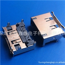 E-SATA7P四周带弹片单排双排90度180度SMT