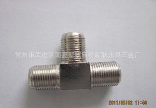 供应三通连接器，锌合金F头，三F母