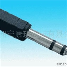 供应音视频转换插头6.35双声道转3.5孔