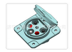 供应新型电动车插头插座冠簧插针冠簧插孔表面镀银