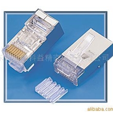 厂家直批CNCOB屏蔽头水晶头网络配件电脑网线接头