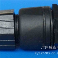 M25单头的RJ45网络防水连接器，rj45以太网防水接头防水接头