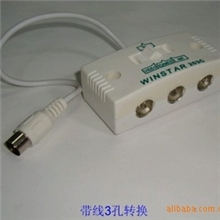 有限电视插头有线电视插头电视头一分三