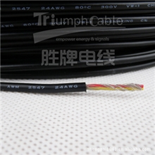 胜牌现货供应2547屏蔽线芯线镀锡铜/UL2547多芯屏蔽线24号