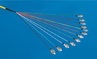 厂家直销12芯束状光纤跳线连接器SC连接器