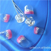 供应UVLED灯珠395nm小功率5MM美甲机用直插紫光LED