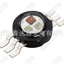 供应3w七彩rgb灯珠全彩大功率led6脚三色七彩rgb大功率led