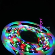 供应LED3528RGB灯条灌胶防水60LED/米追逐流水效果