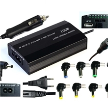 供应万能笔记本车载充电器100W二合一