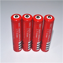 高品质18650充电锂3.7V3000mAh高容量尖头电池45g