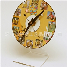 亚克力座钟热转印亚克力做钟加工