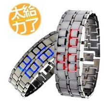 百裕益LED熔岩手表情侣熔岩手表情侣手表