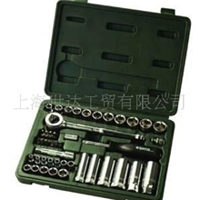世达工具44件套6.3MM*10MM套筒及旋具套09527