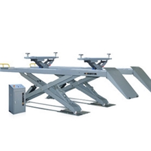 【厂家直销】海科力斯4T单滑车超薄剪式汽车举升机配合四轮定位