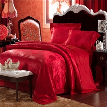 新款床上用品优卡丝提花绣花婚庆四件套被套床单枕套特价批发代发