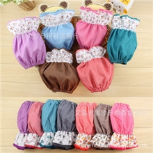 韩版格子圆点迷你小袖套蕾丝蝴蝶结花边袖套护袖套批发