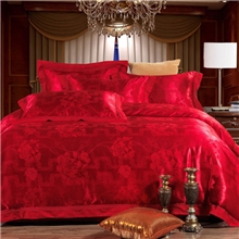 高档床上用品四件套仿真丝丝绵大提花四件套批发零售一件代发