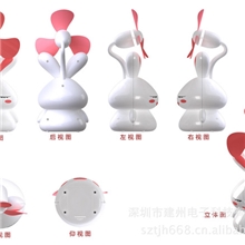供应USB兔子风扇/迷你风扇/卡通小风扇