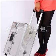 YesGirl拉杆手提两用式密码锁专业化妆箱现货小额批发4色可选