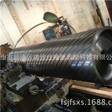 建伏仕橡塑大量供应砂光钢辊网纹钢辊花纹辊各类大型滚筒