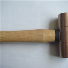 云景连柄紫铜鼓锤/圆鼓锤/木柄锤
