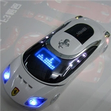 批发2011新款法拉利W8个性翻盖跑车汽车手机双卡双待后台QQ