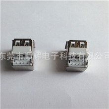 USB90度A母双层沉板式