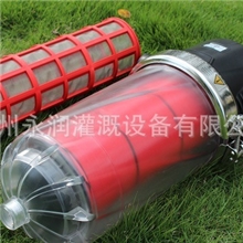 2寸透明前置节水灌溉自清洗塑料叠片网式过滤器