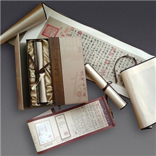 杭州丝绸织锦文化礼品收藏馈赠书画双绝（清明上河-兰亭序）