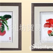 广绣厂家第一家广绣大师广州纯手工刺绣名师广绣粤绣荔枝红棉软裱