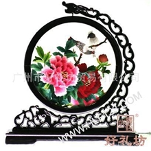 广绣厂家广绣第一家广绣大师广州纯手工刺绣名师广绣粤绣名家牡丹