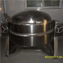 导热油夹层煮锅\倾斜出料封闭式厂家直供鑫运昌