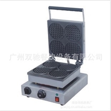 广州双驰餐饮设备厂家直销供应四头圆形华夫炉SC-X118A