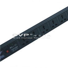 防雷PDU机架式防雷插座电源防雷插座排插B型1U6孔位