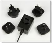 12V1A插墙式电源适配器，led电源适配器/可换头户内电源