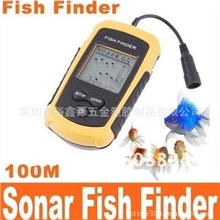 声纳探鱼器100MPortableSonarSensorFishFinderAlarm