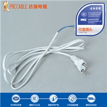 【企业集采】印度电源插头RVV2*0.75家电电器配套专用插头