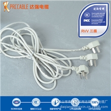 【企业集采】DC电源线厂家供应RVV3*0.75欧规国标纯铜插头线
