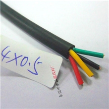 护套线精铜多芯电线电缆RVV4*0.5华讯通厂